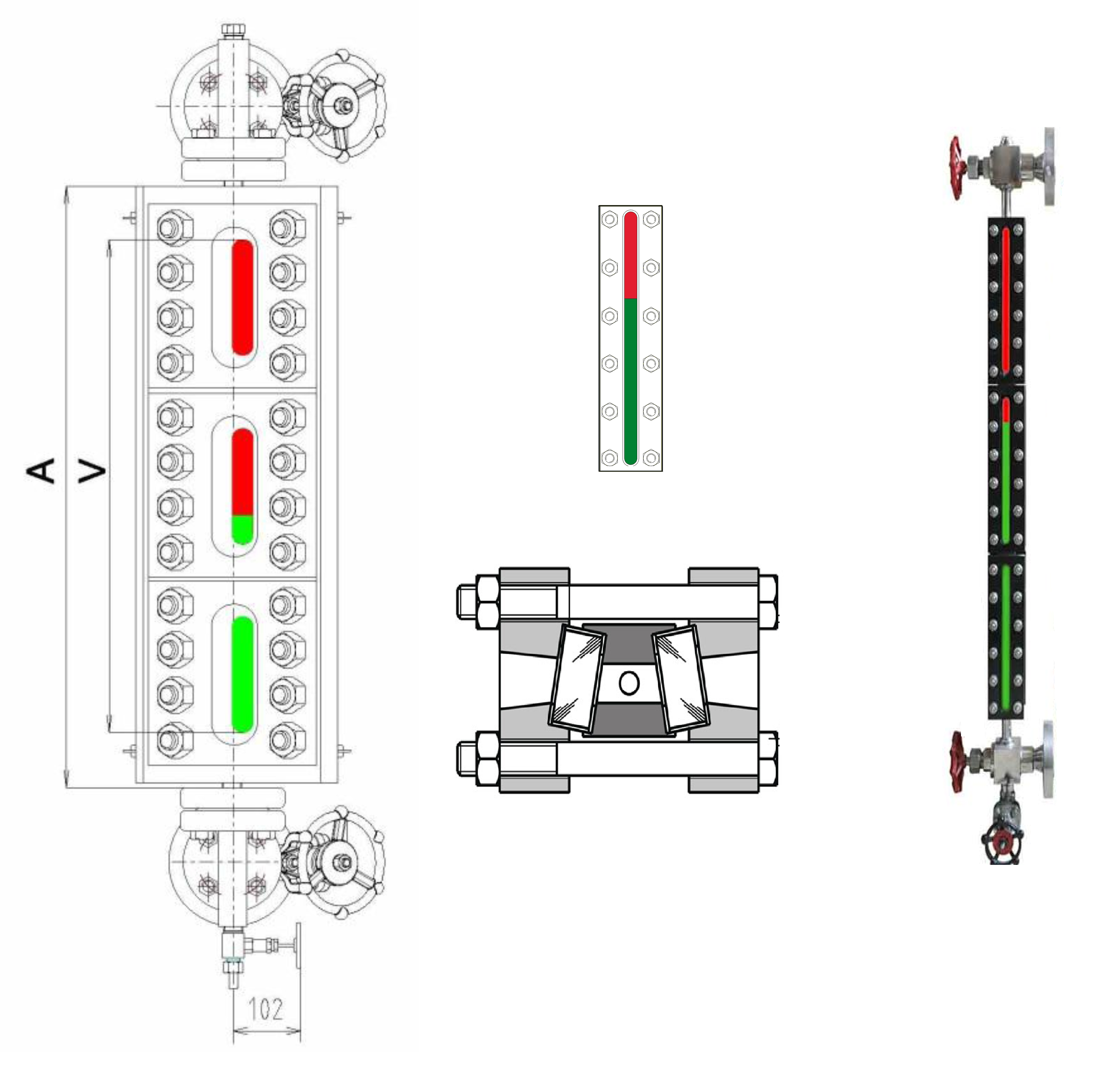 Bicolor Level Gauge