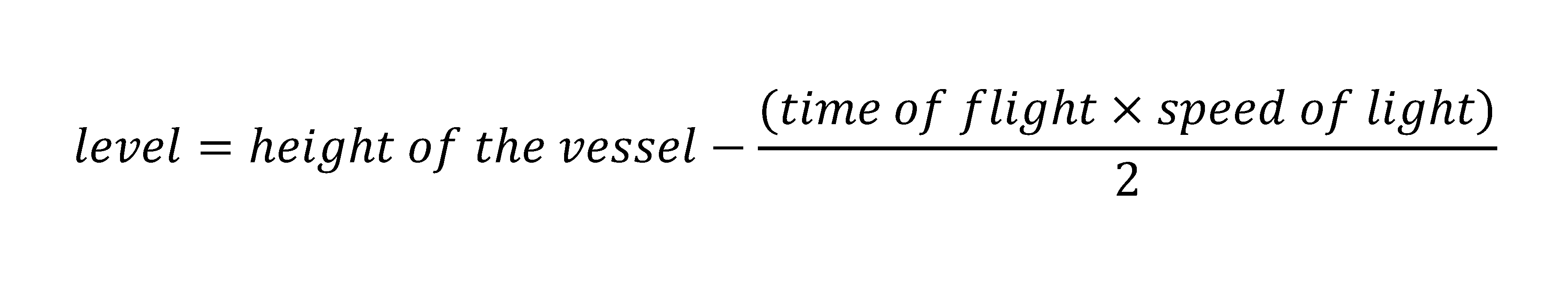 Laser Level Transmitter working- Equation